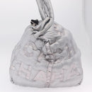 CHANEL Doudoune Coconage Shoulder Bag Coated Canvas 2way Silver CC Auth 204903A-3
