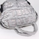 CHANEL Doudoune Coconage Shoulder Bag Coated Canvas 2way Silver CC Auth 204903A-7