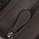 CELINE Luggage Nano Hand Bag Leather 2way Gray Silver Auth 204904V-23