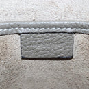 CELINE Luggage Nano Hand Bag Leather 2way Gray Silver Auth 204904V-27