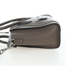 CELINE Luggage Nano Hand Bag Leather 2way Gray Silver Auth 204904V-3