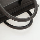 CELINE Luggage Nano Hand Bag Leather 2way Gray Silver Auth 204904V-7