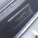 SAINT LAURENT Chain Kate Shoulder Bag Leather Black Gold Auth 204906SAM-19
