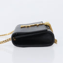SAINT LAURENT Chain Kate Shoulder Bag Leather Black Gold Auth 204906SAM-5
