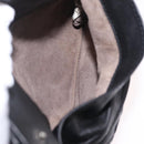 BOTTEGA VENETA INTRECCIATO Chain Shoulder Bag Leather Black Auth 204907A-16