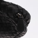 BOTTEGA VENETA INTRECCIATO Chain Shoulder Bag Leather Black Auth 204907A-19