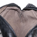 BOTTEGA VENETA INTRECCIATO Chain Shoulder Bag Leather Black Auth 204907A-22