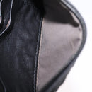 BOTTEGA VENETA INTRECCIATO Chain Shoulder Bag Leather Black Auth 204907A-24