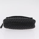 BOTTEGA VENETA INTRECCIATO Chain Shoulder Bag Leather Black Auth 204907A-9