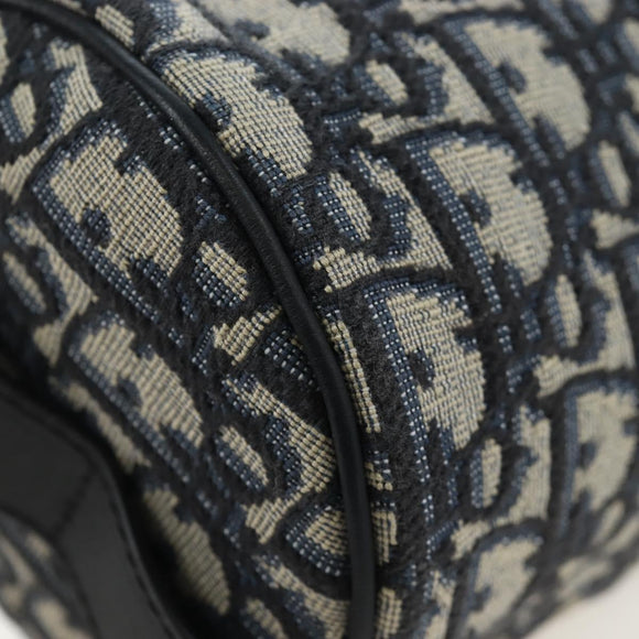 Christian Dior Trotter Canvas Shoulder Bag Navy Auth 204908SAM