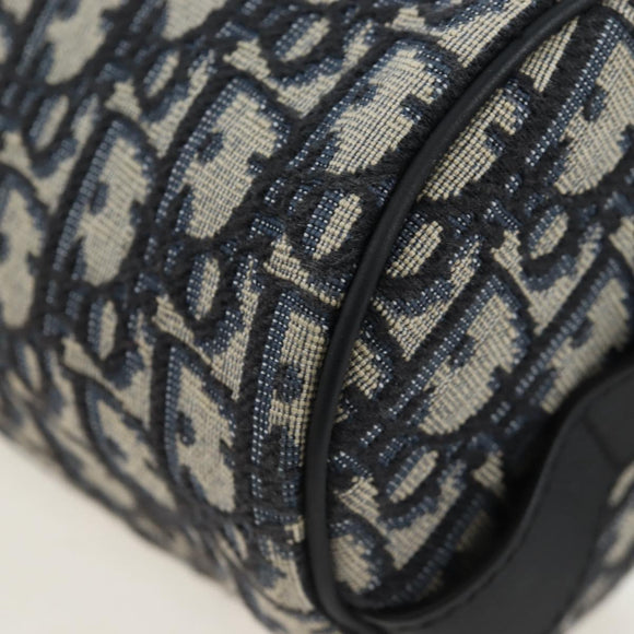 Christian Dior Trotter Canvas Shoulder Bag Navy Auth 204908SAM