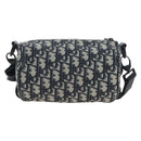 Christian Dior Trotter Canvas Shoulder Bag Navy Auth 204908SAM-2