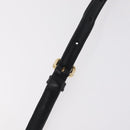 PRADA Gathered Chain Shoulder Bag Leather Black Gold Auth 204909A-8