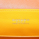 GOYARD Herringbone Saigon Mini Hand Bag PVC 2way Brown Silver Auth 204910SM-20