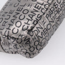 CHANEL Unlimited Shoulder Bag Coated Canvas Silver CC Auth 204911-14