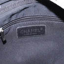 CHANEL Unlimited Shoulder Bag Coated Canvas Silver CC Auth 204911-8