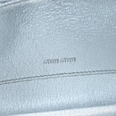Miu Miu Chain Shoulder Bag Leather Silver Auth 204916M-22