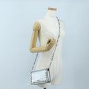 Miu Miu Chain Shoulder Bag Leather Silver Auth 204916M-28