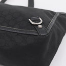 GUCCI GG Canvas Abbey Tote Bag Black Silver 293580 Auth 204921-10