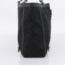GUCCI GG Canvas Abbey Tote Bag Black Silver 293580 Auth 204921-3