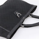 GUCCI GG Canvas Abbey Tote Bag Black Silver 293580 Auth 204921-6