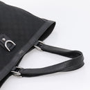 GUCCI GG Canvas Abbey Tote Bag Black Silver 293580 Auth 204921-7