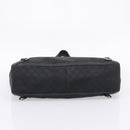 GUCCI GG Canvas Abbey Tote Bag Black Silver 293580 Auth 204921-5