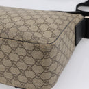 GUCCI GG Supreme Shoulder Bag PVC Beige Silver 406367 Auth 204922-16
