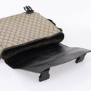 GUCCI GG Supreme Shoulder Bag PVC Beige Silver 406367 Auth 204922-19