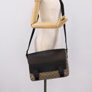 GUCCI GG Supreme Shoulder Bag PVC Beige Silver 406367 Auth 204922-25