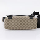 GUCCI GG Supreme Shoulder Bag PVC Beige Silver 406367 Auth 204922-5