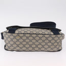 GUCCI GG Supreme Shoulder Bag PVC Navy Silver 201732 Auth 204923A-5