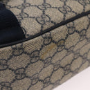 GUCCI GG Supreme Shoulder Bag PVC Navy Silver 201732 Auth 204923A-6
