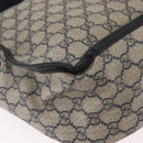 GUCCI GG Supreme Shoulder Bag PVC Navy Silver 201732 Auth 204923A-17
