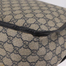 GUCCI GG Supreme Shoulder Bag PVC Navy Silver 201732 Auth 204923A-18