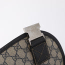 GUCCI GG Supreme Shoulder Bag PVC Navy Silver 201732 Auth 204923A-22
