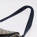 GUCCI GG Supreme Shoulder Bag PVC Navy Silver 201732 Auth 204923A-14