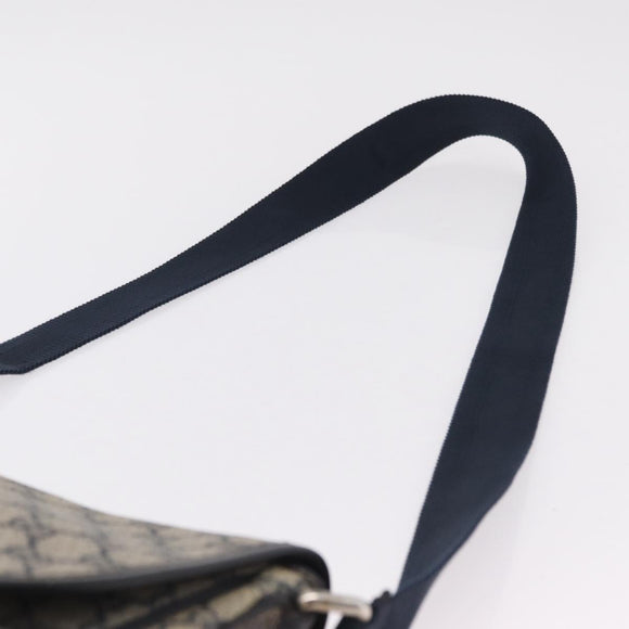 GUCCI GG Supreme Shoulder Bag PVC Navy Silver 201732 Auth 204923A