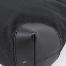 GUCCI GG Canvas Web Sherry Line Tote Bag Black Silver 308928 Auth 204924-15