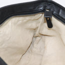 GUCCI GG Canvas Web Sherry Line Tote Bag Black Silver 308928 Auth 204924-19
