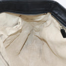 GUCCI GG Canvas Web Sherry Line Tote Bag Black Silver 308928 Auth 204924-20