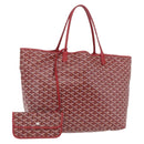 GOYARD Herringbone Saint Louis GM Tote Bag PVC Red Auth 204928A-1