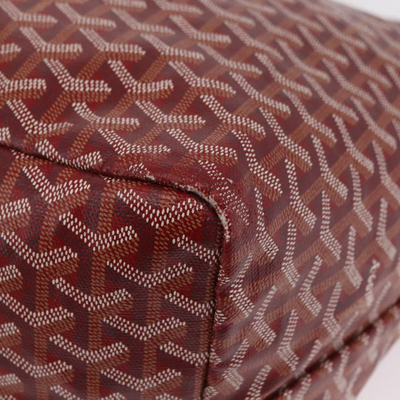 GOYARD Herringbone Saint Louis GM Tote Bag PVC Red Auth 204928A