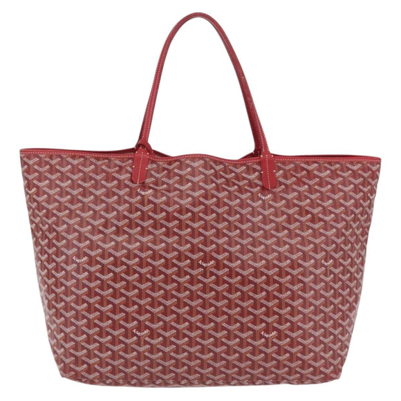 GOYARD Herringbone Saint Louis GM Tote Bag PVC Red Auth 204928A