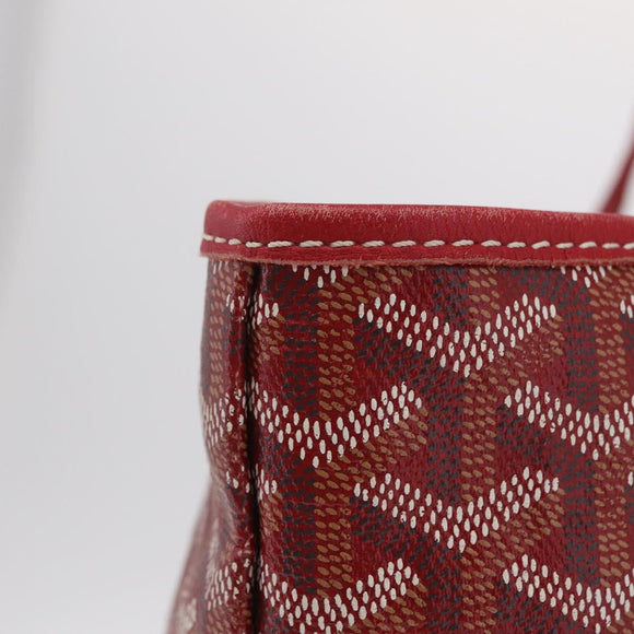 GOYARD Herringbone Saint Louis GM Tote Bag PVC Red Auth 204928A