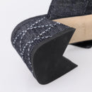 LOUIS VUITTON Sandals Denim 36 Blue LV Auth 204934M-10