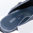 LOUIS VUITTON Sandals Denim 36 Blue LV Auth 204934M-12