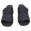 LOUIS VUITTON Sandals Denim 36 Blue LV Auth 204934M-2