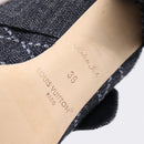 LOUIS VUITTON Sandals Denim 36 Blue LV Auth 204934M-20