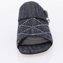 LOUIS VUITTON Sandals Denim 36 Blue LV Auth 204934M-6